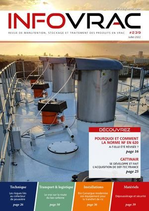 Couverture d'Infovrac n°239, juillet 2022, avec un article sur la norme NF EN 620